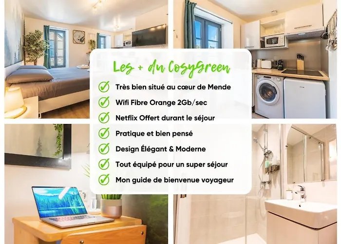 Le Cosygreen - Central/netflix/wifi Fibre - Lozère *